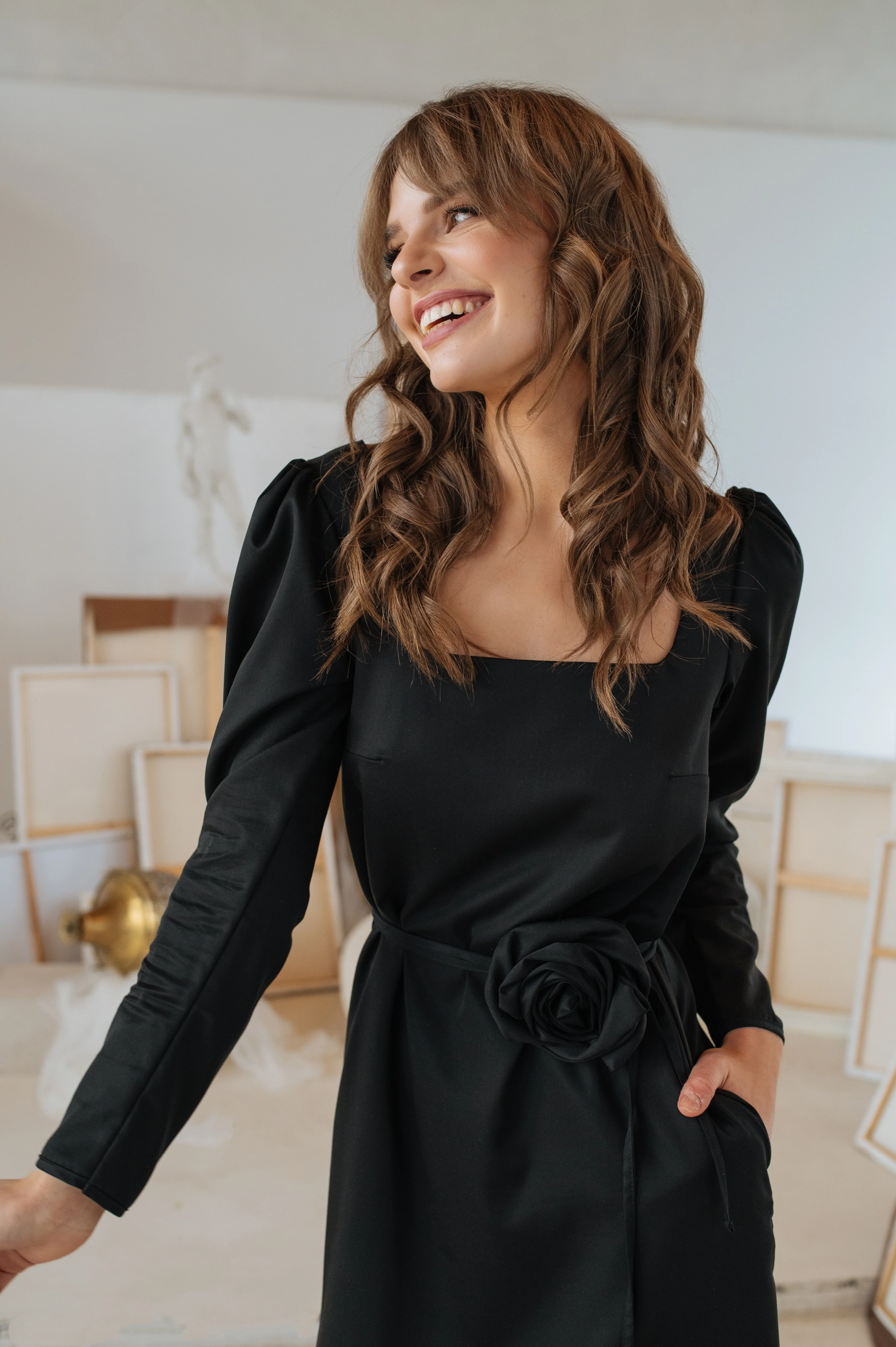 Backless Dress in Black | Dark Muse - Image 4