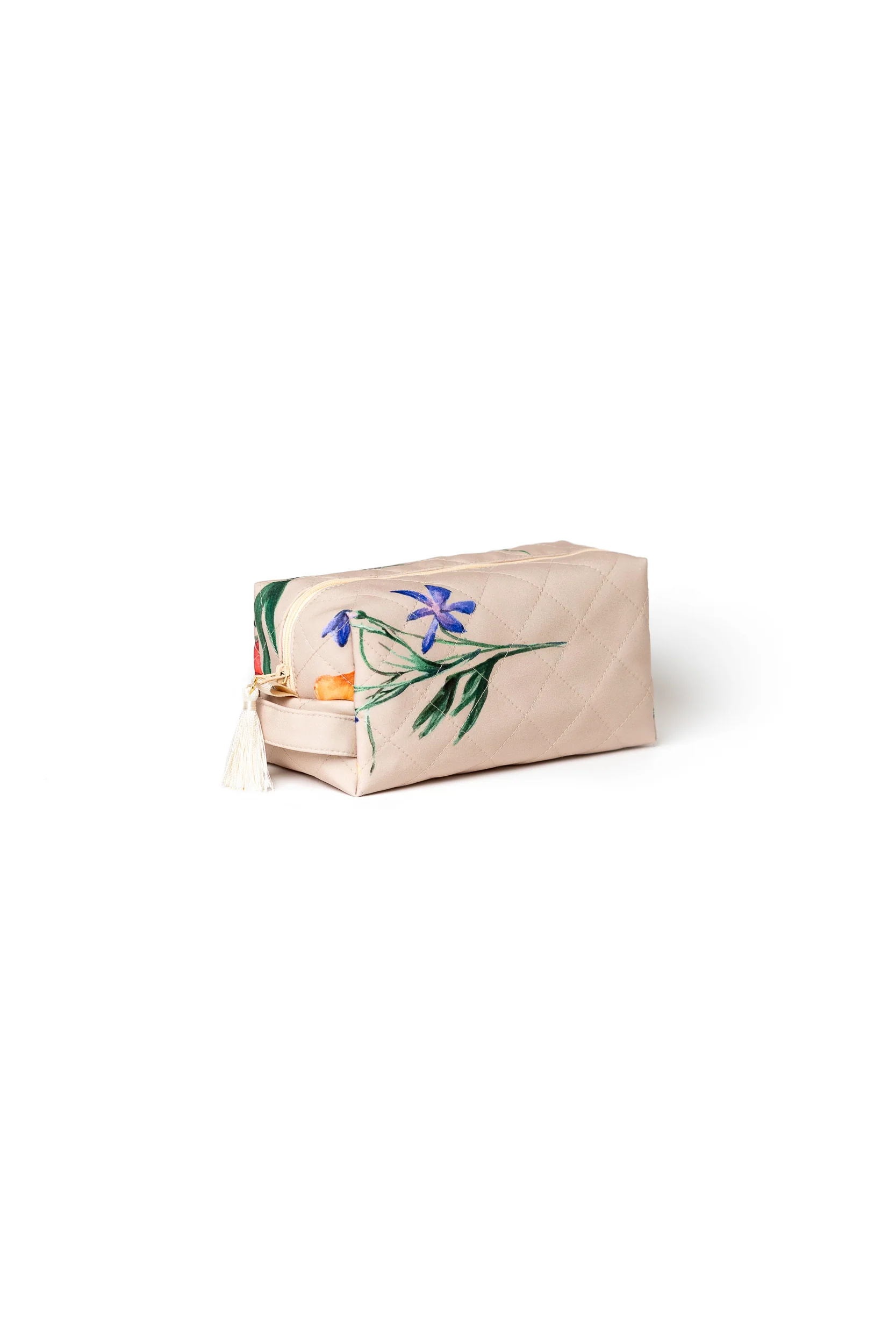 Beige Floral Makeup Bag Set | Spring Bloom - Image 5