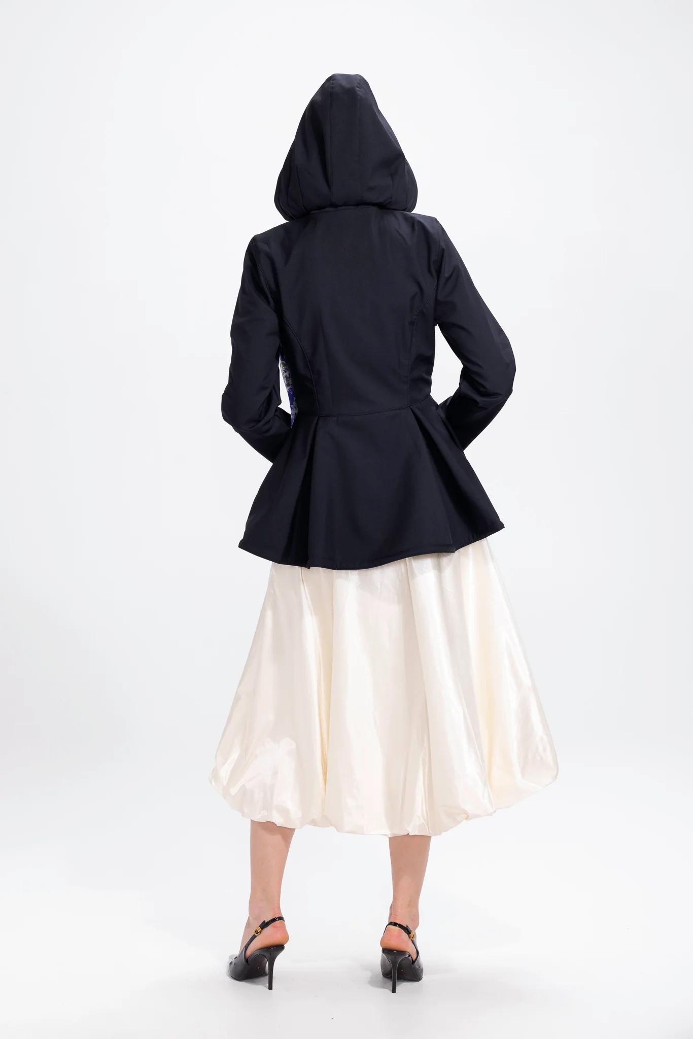 Black Jacket with Detachable Hood and Bow | Moonlit Bow - Image 5