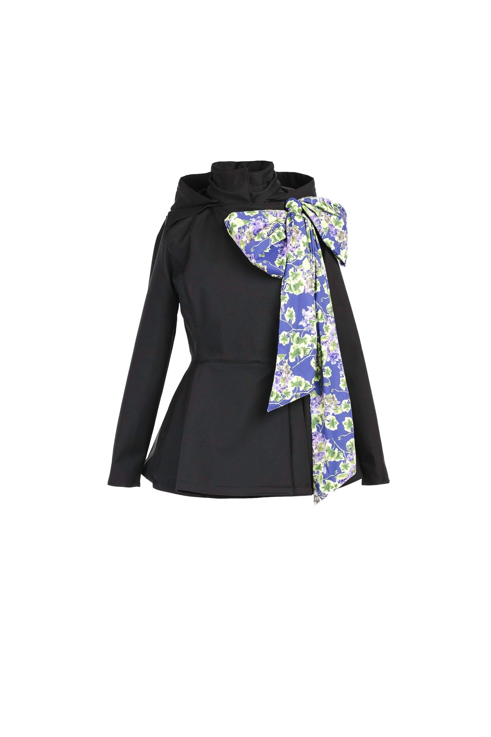 Black Jacket with Detachable Hood and Bow | Moonlit Bow - Image 9