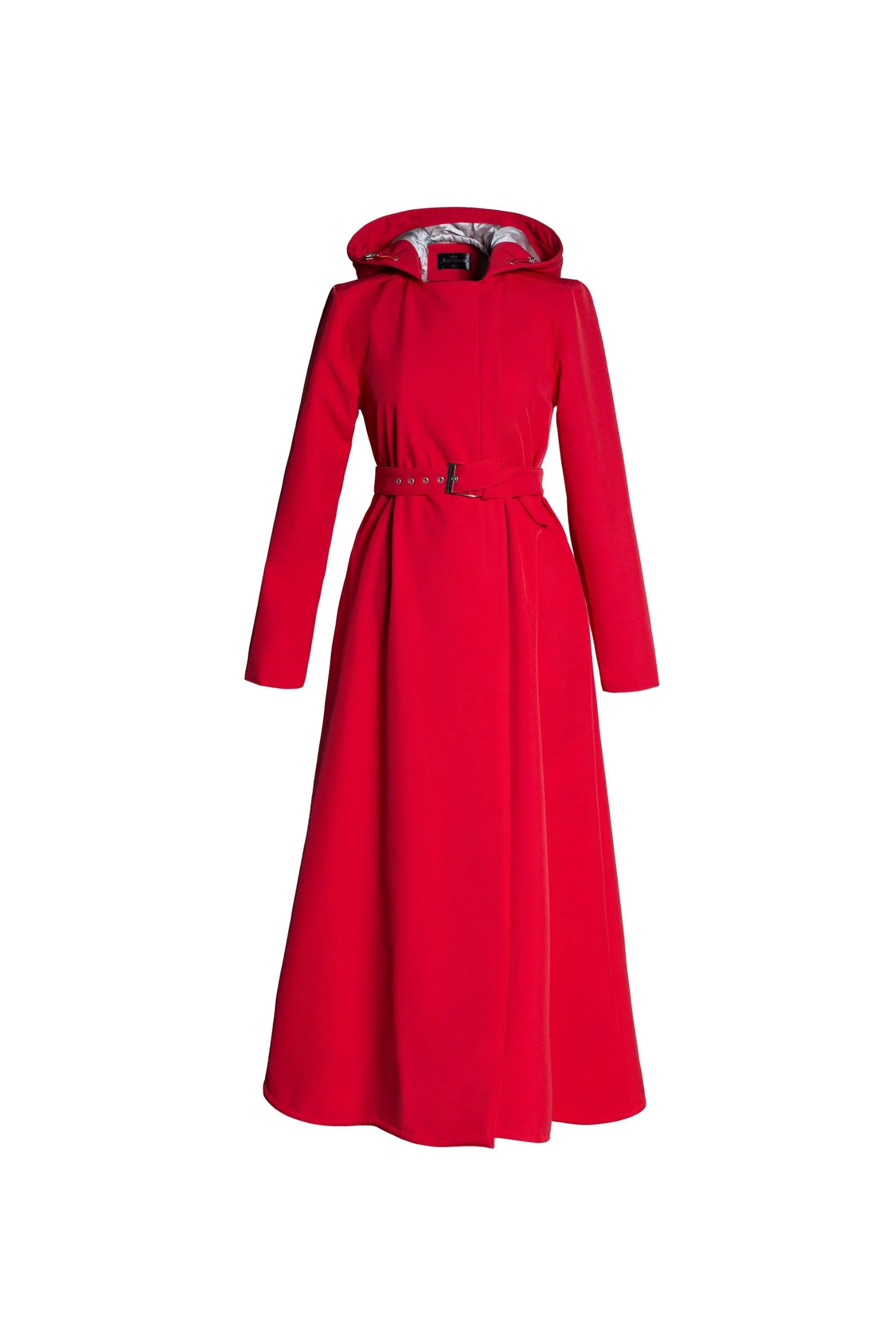 Double Breasted Trapeze Coat in Bright Red | Classic Red