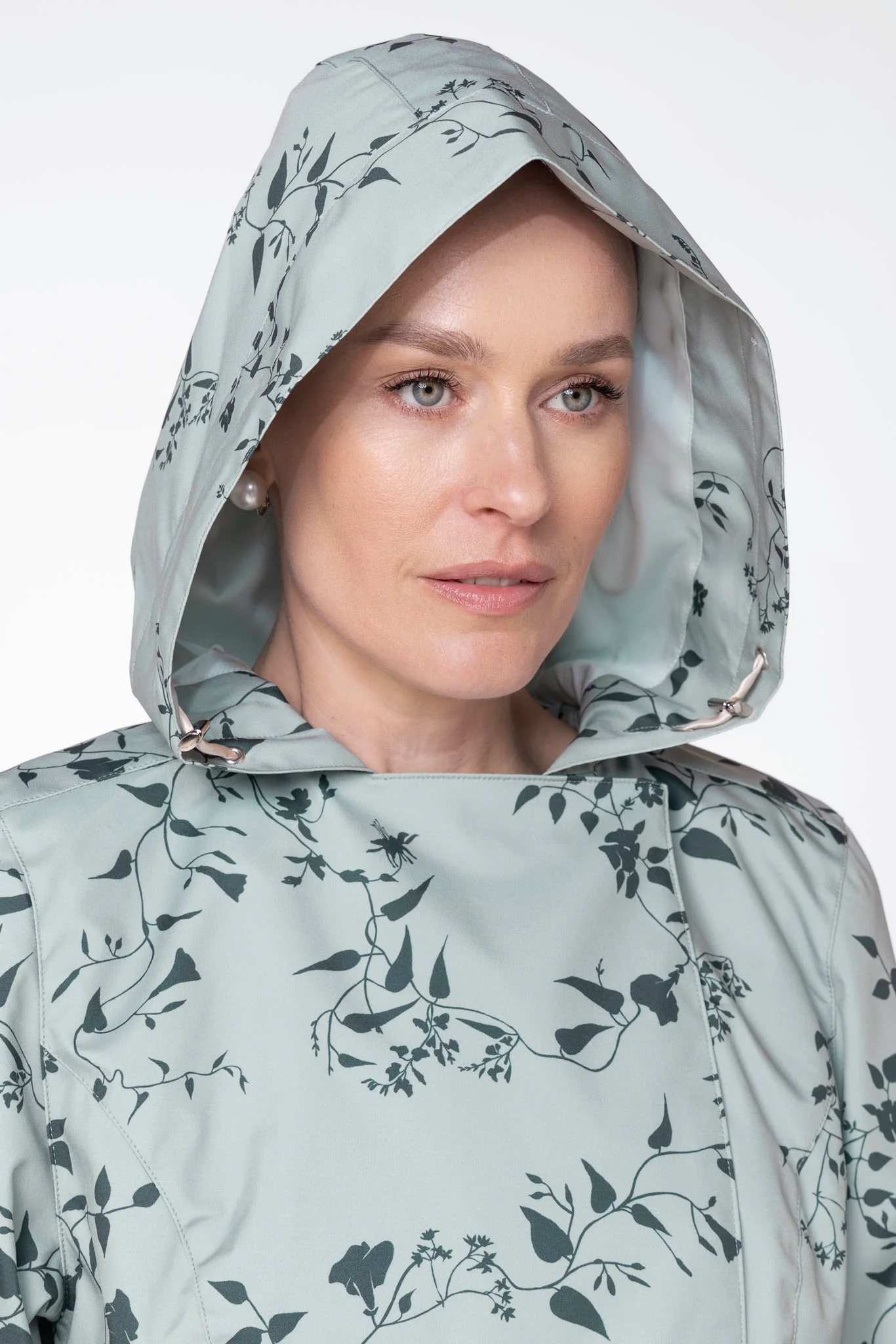 Double Breasted Trench Coat for Spring in Light Green | Minty Meadow - Image 6