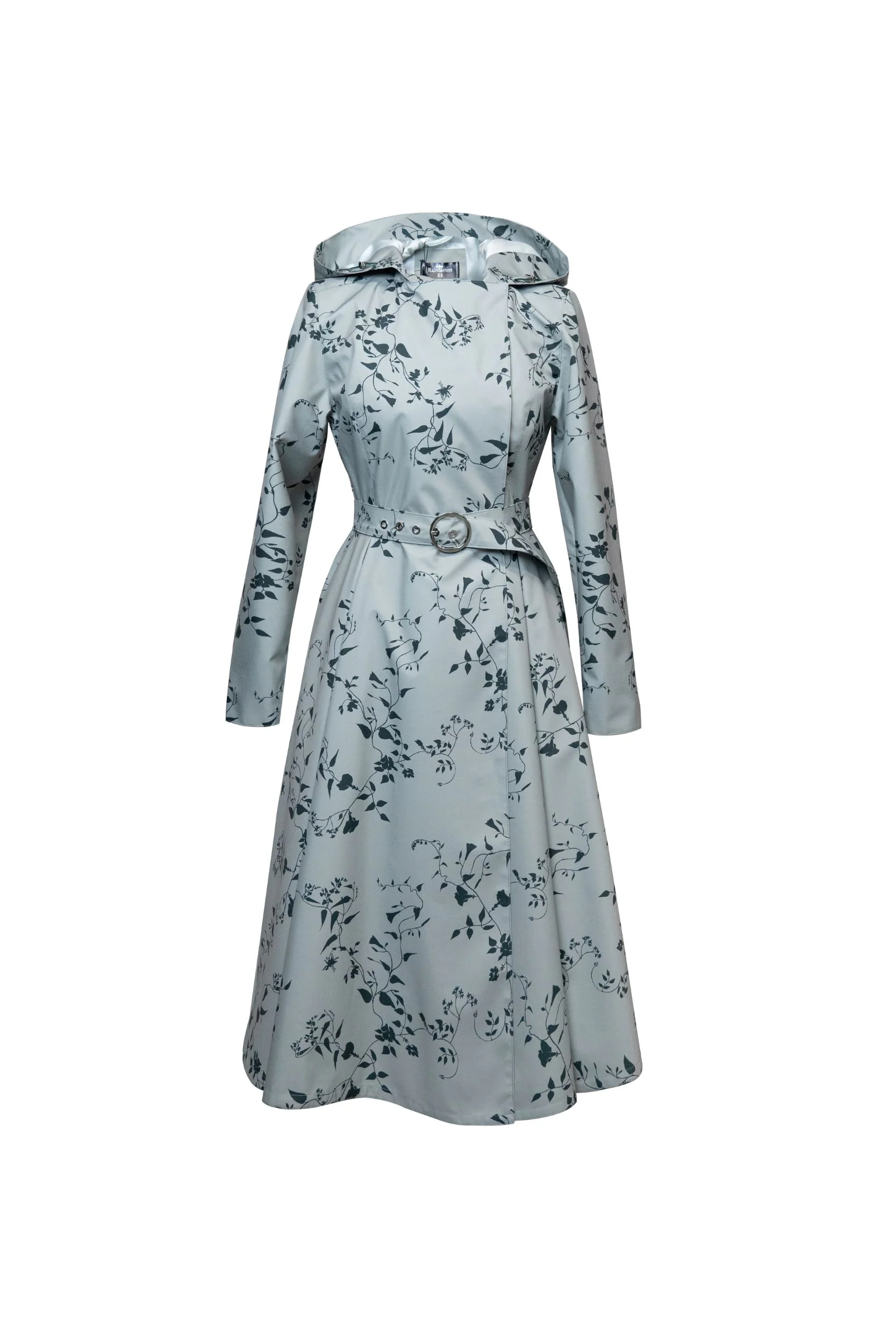 Double Breasted Trench Coat for Spring in Light Green | Minty Meadow - Image 9