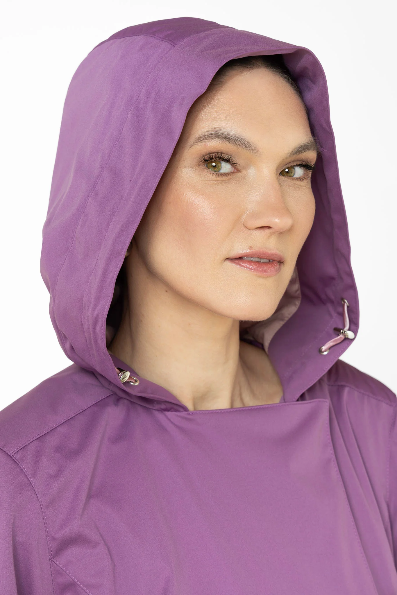 Double Breasted Trench Coat for Spring in Purple | Lavender Dusk - Image 6