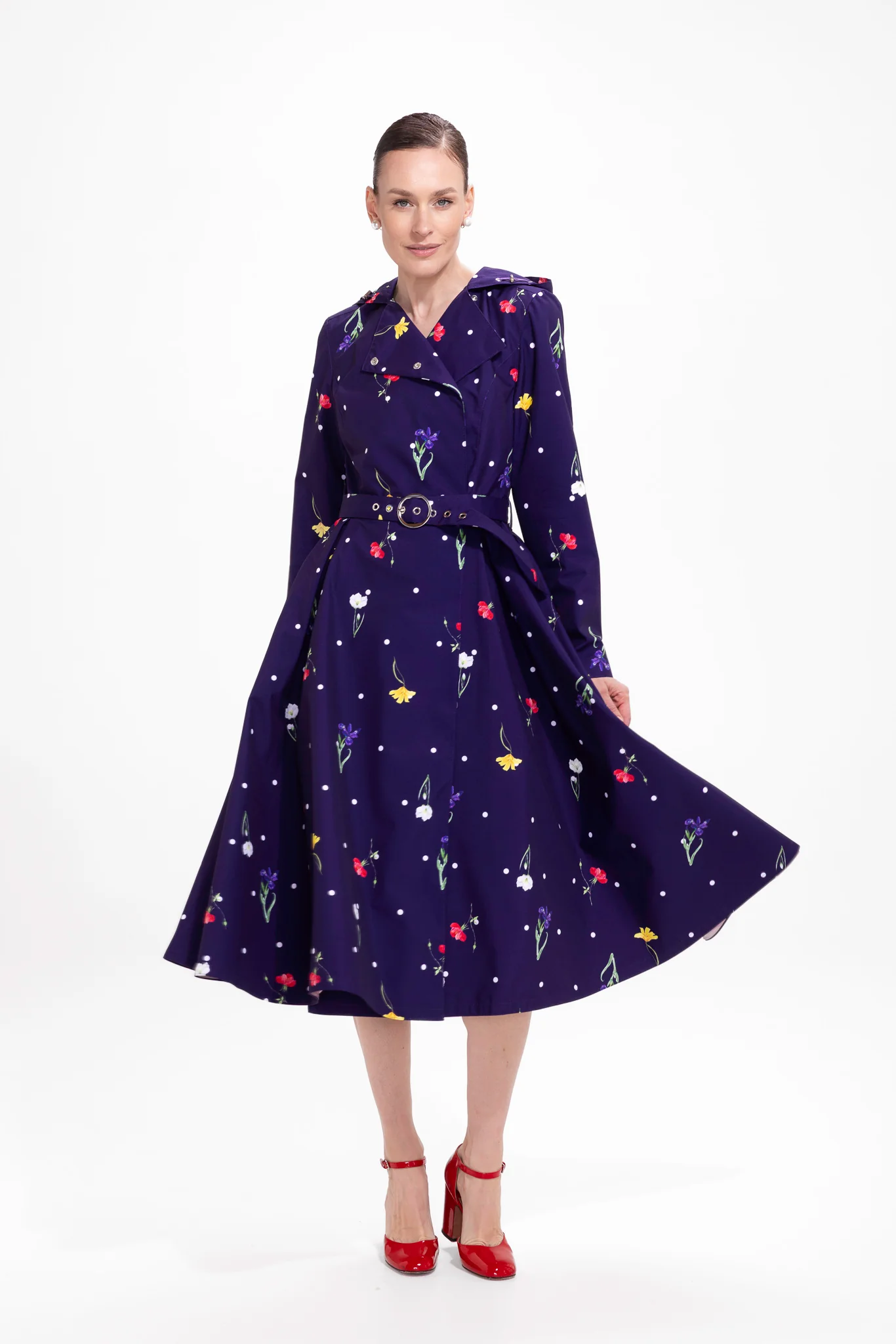 Double Breasted Trench Coat for Spring in Violet | Violet Bloom