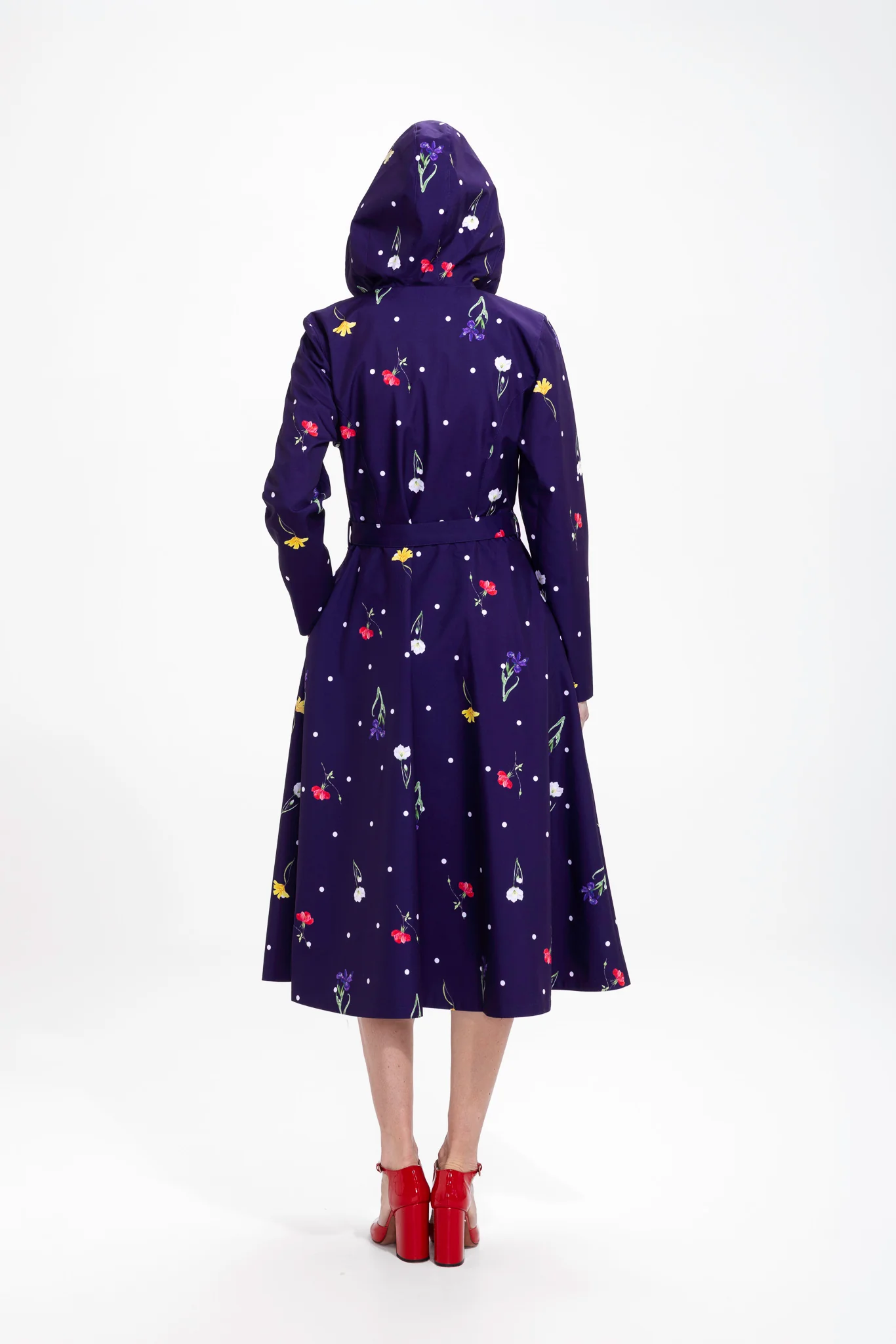 Double Breasted Trench Coat for Spring in Violet | Violet Bloom - Image 5