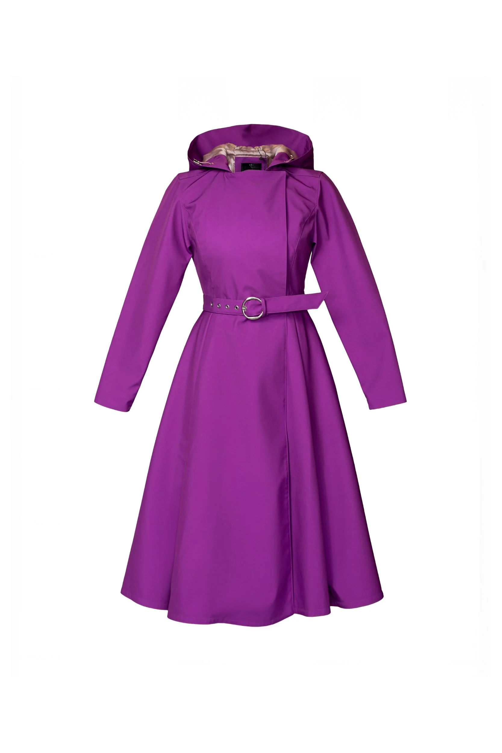 Double Breasted Trench Coat in Fuchsia | Daring Fuchsia