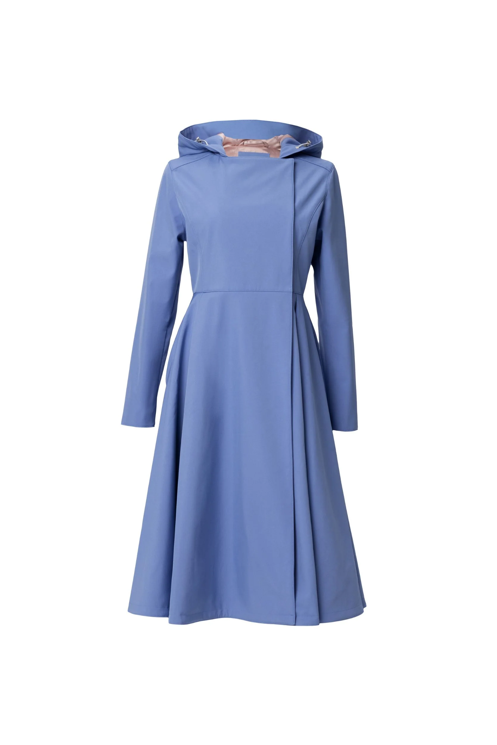 Double Breasted Trench Coat in Soft Blue | Blue Breeze - Image 9