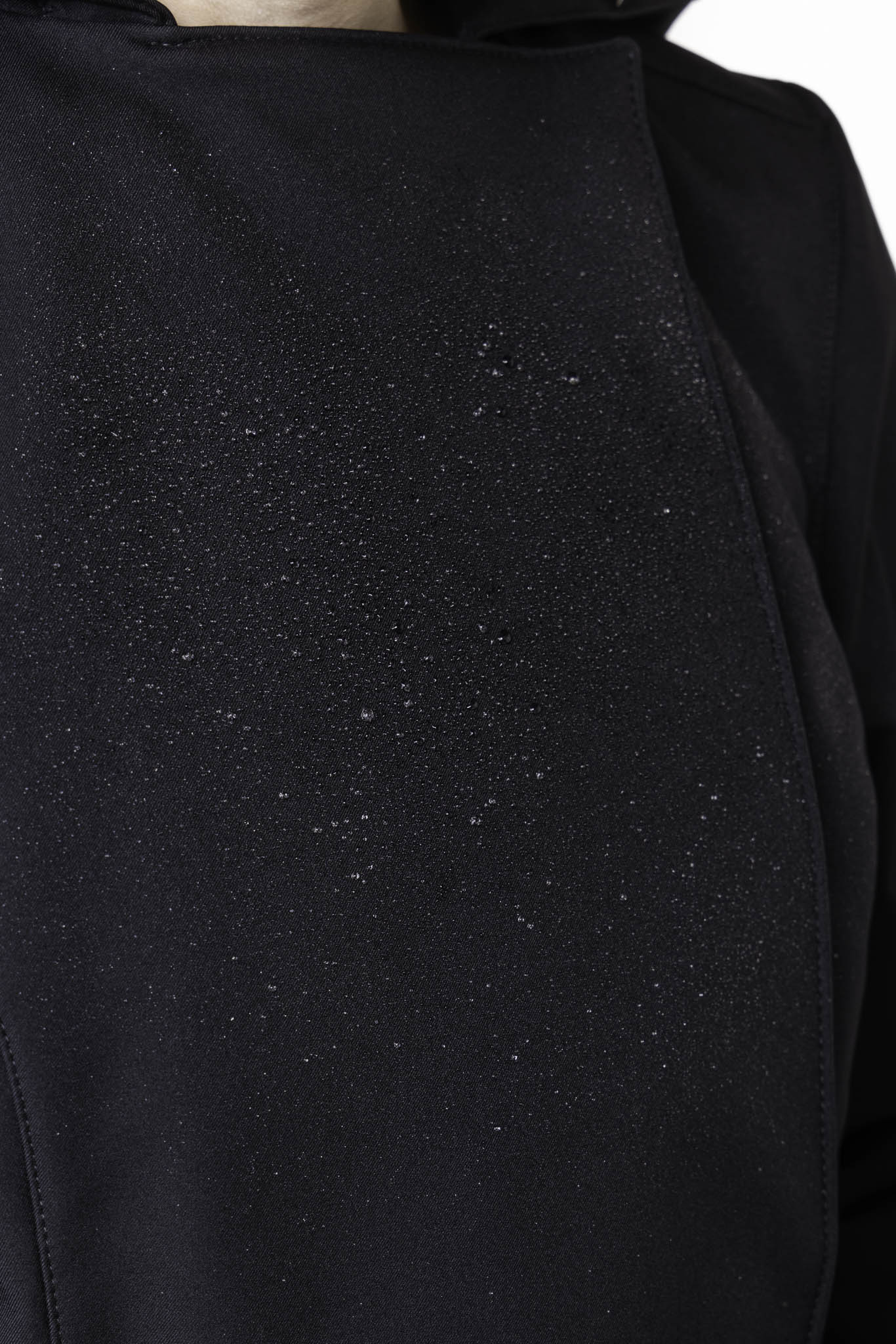 Double Breasted Trench Coat in Solid Black | Queen of Spades - Image 7