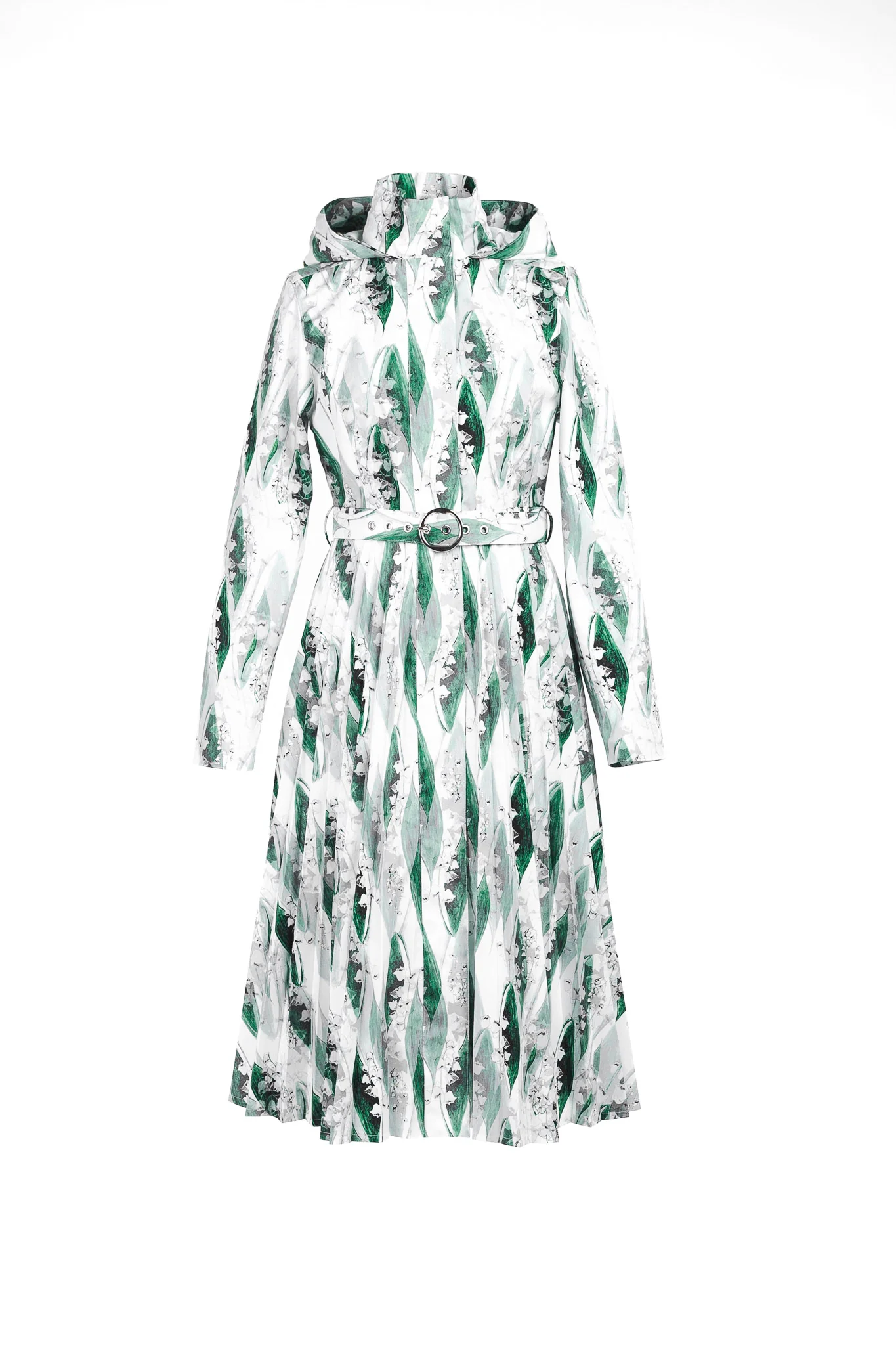Fit and Flare Coat with A-Line Pleated Skirt for Spring | Whispers of May - Image 9