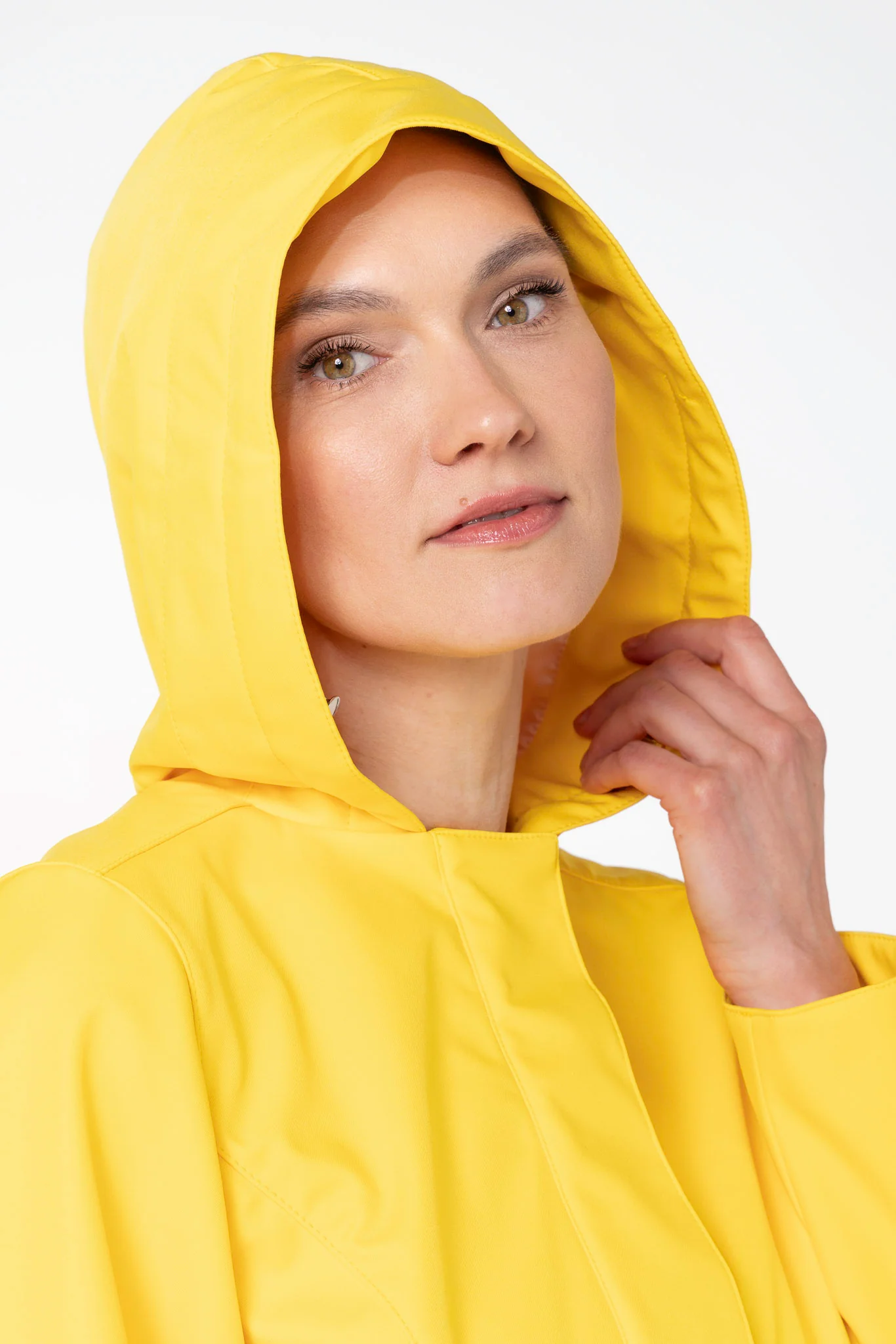 Fitted and Flared Coat with Full Circle Skirt in Bright Yellow | Yellow Sun - Image 6