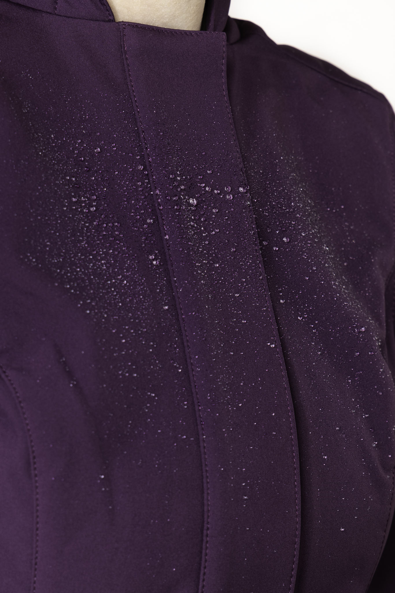 Fit and Flare Coat with Pleated Skirts in Dark Purple | Ruby Purple - Image 7