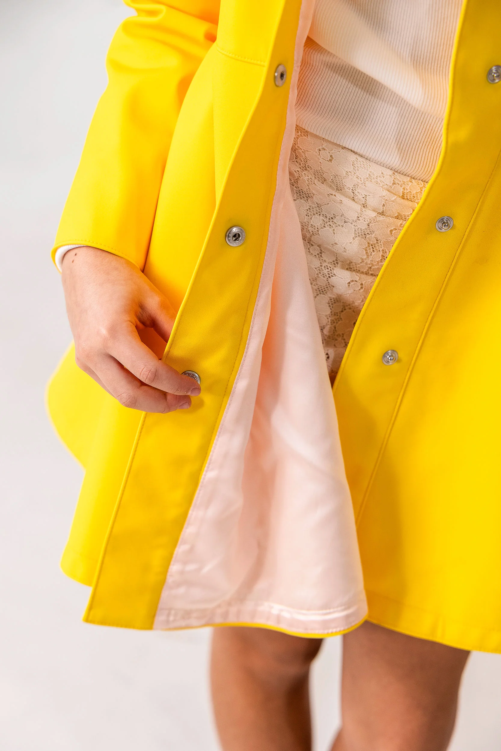 Girls' Yellow Coat with Hood | Yellow Sun - Image 6