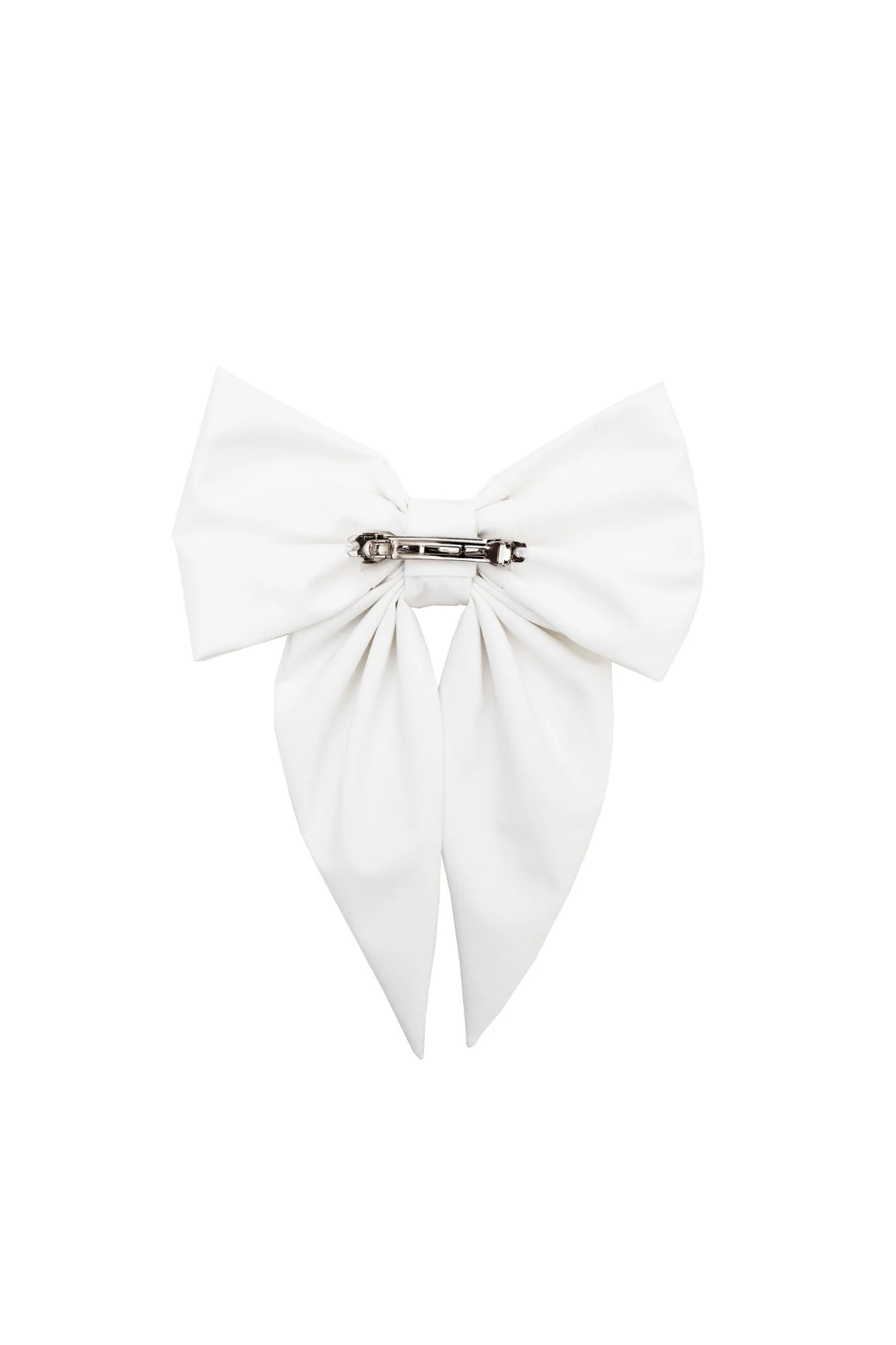 Hair Bow Clip | White Grace - Image 4