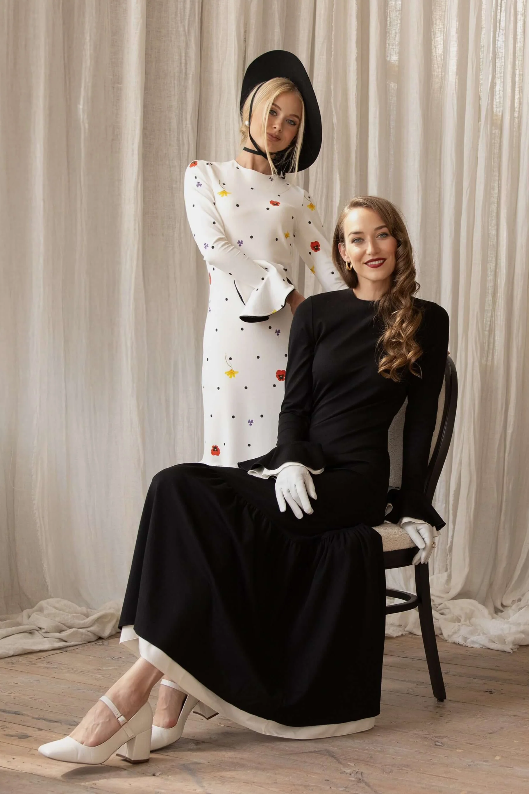 Long Sleeve Maxi Dress in Black | Quiet Elegance - Image 13