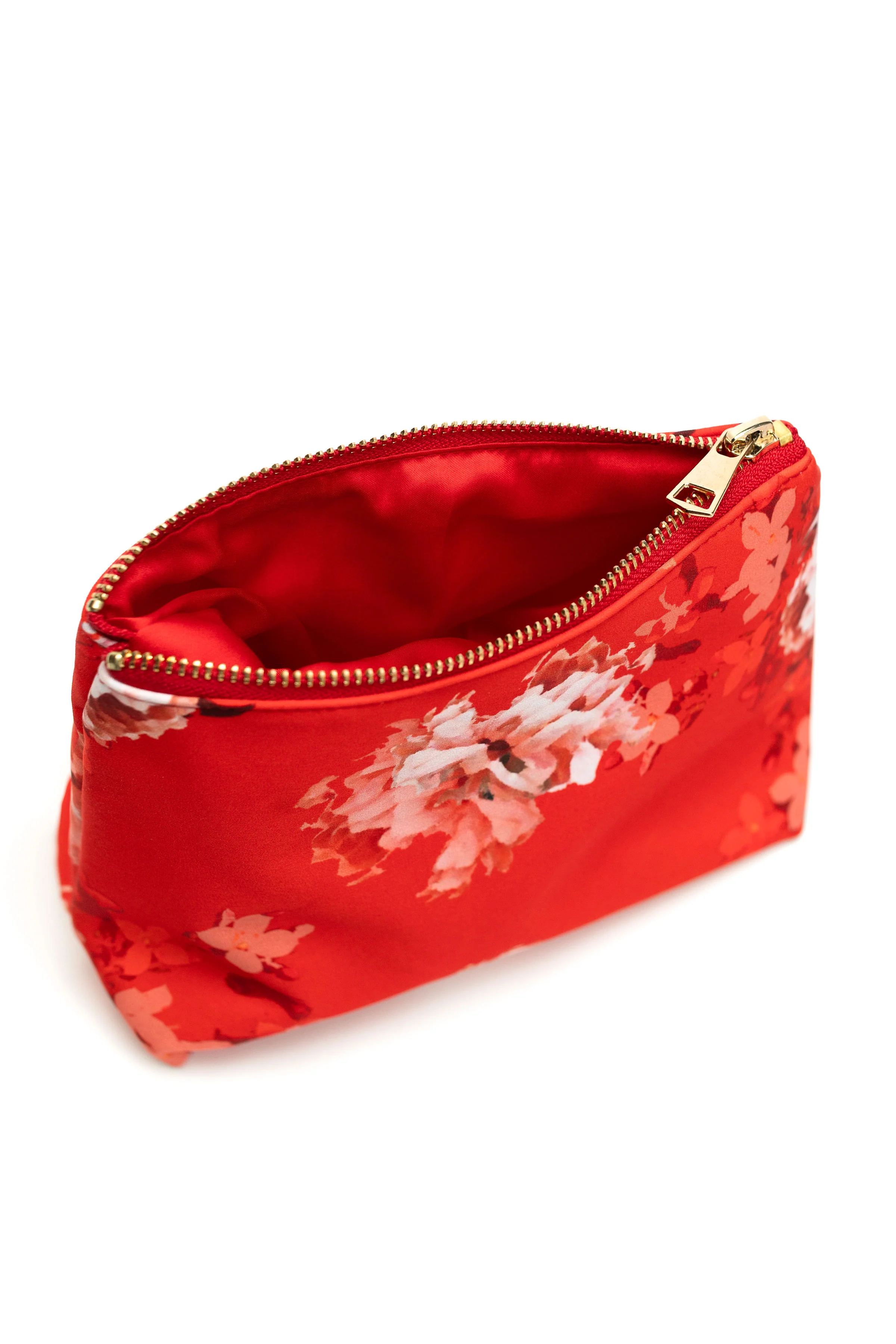 Bright Red Makeup Bag | Red Sun - Image 2
